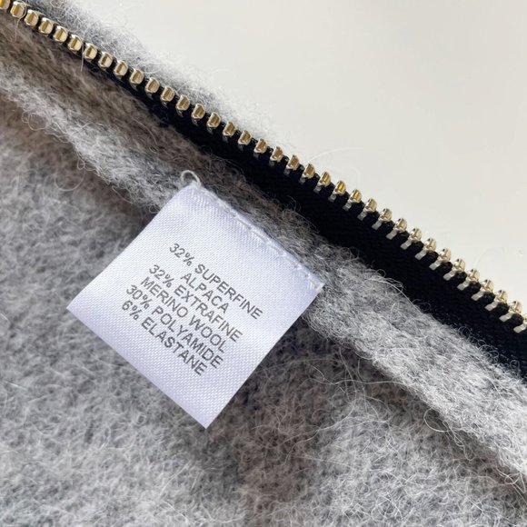 • Michelle Mason Alpaca Merino Wool Zip Sweater • - Picture 10 of 14